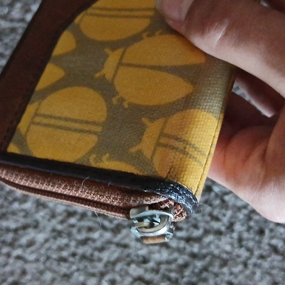 Vintage fossil yellow lady bug Key Per wallet - Picture 5 of 13